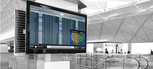 Airport digital signage